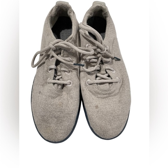 ALLBIRDS Men Sand Navy Blue Sole Wool Runners Sneakers size 11 - Picture 2 of 9